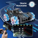 RC Stunt Car with 5G HD 1080P FPV Camera, 2.4Ghz Remote Control Car ,Electric Carrier Vehicle Monster Trucks for Kids Adults,Blue