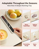 Electric Warming Tray, Portable Food Warmer, Defrosting Tray, Adjustable Temperature, Fast Heating Foldable Hot Plate for Buffet, Party, Family Gatherings, Holiday, Everyday Use
