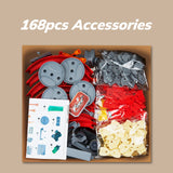 Electric Racing Tracks for Boys and Kids, Race Car Track Sets Gift Toys for Children Over 5+,Red