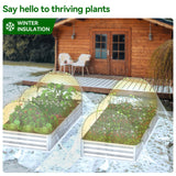 VECUKTY 15x3x1 ft Raised Garden Beds Outdoor, 6×3×1 ft (2 Pack) Planter Raised Bed for Gardening, Vegetables, Flowers ,Large Metal Garden Box