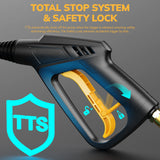 TCISA 3500 PSI Electric Pressure Washer , 35FT Power Cord 20FT Hose 5 Nozzles, Soap Cannon for Car Garden Yard Hom