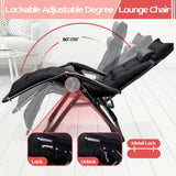 Zero Gravity Chair,VECUKTY Patio Lawn for Indoor and Outdoor Chairs ,500lbs Oversized XL 29IN Ergonomic Lounge Folding Reclining Chair,Black