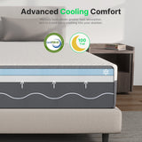 Behost 10 Inch Queen Mattress in a Box for Sleep, CertiPUR-USMemory Foam & Pocket Spings Medium Firm Hybrid Bed Mattress