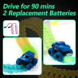 Electric Racing Tracks for Boys and Kids, Luminous Race Car Track Sets Gift Toys for Children Over 5+