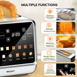 4 Slice Toaster, Bread Toaster for Kitchen Appliances with 6 Presets Memory Function