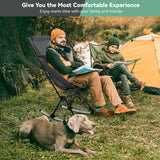 Camping Chair, VECUKTY c 240 lbs Capacity,Compact Outdoor Portable Folding Rocker Chair for Camping Hiking Gardening Travel Beach Picnic,Gray