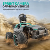 RC Car with 5G HD 1080P FPV Camera, 2.4Ghz Remote Control Car, 1:16 Scale High Speed Electric Carrier Vehicle Monster Trucks for Kids Adults,Green