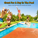 6'x 6' Floating Water Mat for 2 Person, VECUKTY 3 Layer Lily Pad for Water Recreation and Relaxing,Tear-Resistant XPE Foam Floating Pad for Beach,Ocean, Lake,Organ