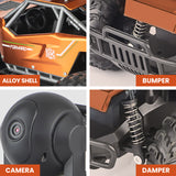 RC Car with 5G HD 1080P FPV Camera, 2.4Ghz Remote Control Car, 1:16 Scale High Speed Electric Carrier Vehicle Monster Trucks for Kids Adults,Orange