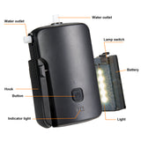 Portable Outdoor Shower, VECUKTY Removable Rechargeable Battery 4500 mAh with LED Light, Battery Powered Shower Pump for Hiking, Camping, Travel, Beach, Pets, Plants
