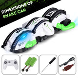 Remote Control Snake Car，RC Stunt Snake 360° Roll Toys，Birthday Graduation for Boys Gifts Outdoor RC Fall Toys for 5+ Teen Boys, Green