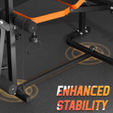 TCISA Weight Bench, Bench Press Set with Leg Extension, 6 in 1 Olympic Adjustable Weight Bench for Home Gym, Multi-Function Strength Training Bench Press Exercise Equipment