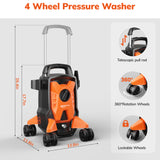 Keenstone Electric 4000 PSI Pressure Washer,Max 2.8 GPM Power Washer with 35FT Cord,20FT Hose,Adjustable Nozzle 0-120°,Foam Cannon for Patios Cars Fences Driveways