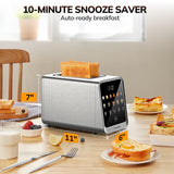 2-Slice Toaster with Extra Wide Slot,Toaster for Home Essential with Bagel Defrost Reheat Function