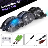 Remote Control Snake Car，RC Stunt Snake 360° Roll Toys，Birthday Graduation for Boys Gifts Outdoor RC Fall Toys for 5+ Teen Boys, Green