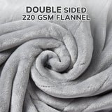 62*84“ Electric Heated Blanket Twin Keenstone Machine Washable Fast Heated Flannel Blanket Twin Size, Blue