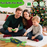 Vecukty Wall Crawler Gecko，Rechargeable & Climbs Up Walls Remote Control Toys，2.4GHz RC Reptile with Swing Head & Wagging Tail，RC Robot Toys for Boys & Girls Ages 4 & Up，Green