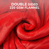 62*84“ Electric Heated Blanket Twin Keenstone Machine Washable Fast Heated Flannel Blanket Twin Size, Blue