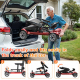 SACVON Ultra Lightweight Mobility Scooter for Seniors,43Lbs Aluminum Electric Wheelchair,Lithium Battery,Suitable for Travel