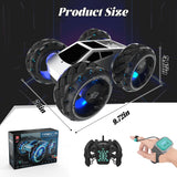 RC Car Truck, Vecukty 1:10 Giant Wheel Sense Of Technology Remote Control Toy Car, High-Speed Climbing and Colorful Gradient Lights with Music, Christmas Birthday Gift for Boys Kids