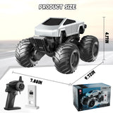 Vecukty RC Monster Truck，4WD Waterproof Amphibious Remote Control Car,2.4GHz All Terrain Off-Road Pickup Truck ,Christmas Birthday Gift Toys for Boys/Girls Kids 4-12