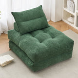 BEHOST 86" 4 Pack Large Futon Sofa Bed for Adults, 3-in-1 Convertible Folding Chair Bed Sleeper Chair, Green