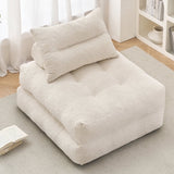 BEHOST 86" 4 Pack Large Futon Sofa Bed for Adults, 3-in-1 Convertible Folding Chair Bed Sleeper Chair, Beige