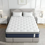 Behost Twin Size Mattress 10 inch in a Box, Foam & Spring Hybrid Mattress for Twin Bed, Upgrade 8-layer Support