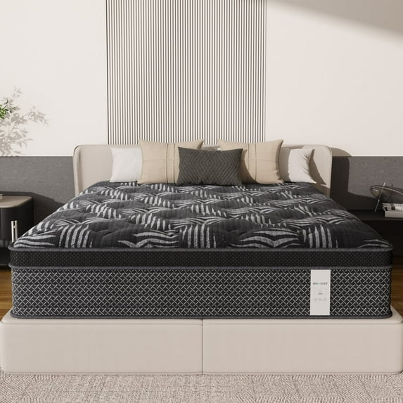 Behost 12 inch Full Size Mattress, Pocket Spring Memory Foam Full Mattress in a Box