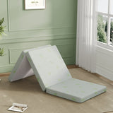 BEHOST 6 inch Tri Folding Memory Foam Mattress, Eco-Friendly Fire-Retardant & Portable Guest Bed, Twin Size
