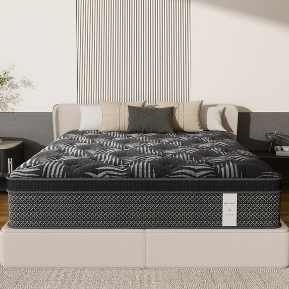 Behost Twin Mattress 10 inch in a Box, CertiPUR-US Memory Foam Hybrid Mattress Twin Size for Adults Bunk Bed, Medium Firm