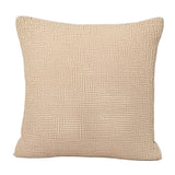 Beige Mesh Pattern Throw Pillow Set of 6, Soft Foam-Filled Design for Couch and Bedroom