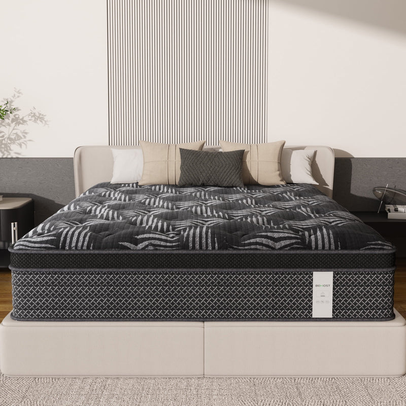 12 inch Full Size Mattress, Pocket Spring Memory Foam Full Mattress in a Box
