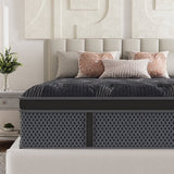 Behost 12 Inch Queen Mattress with Memory Foam and Pocket Spring Hybrid Mattress in a Box, Medium Comfot Pressure Relief for Adult