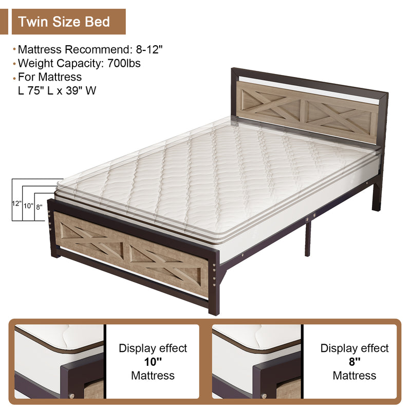 farmhouse bed frame F