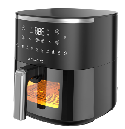 6QT Digital Air Fryers, Large Capacity Air Fryer with Touchscreen 1800W for Healthy Frying, Family Size