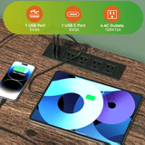 Behost TV Stand with LED Lights for 65 inch TV, Farmhouse Entertainment Center for Living Room, Gaming TV Console for Bedroom,Rustic Brown