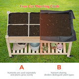 Raised Garden Bed with Planting Tool, BEHOST Elevated Wood Planter Box Stand for Backyard, Patio, Balcony w/Bed Liner, 264lb Capacity