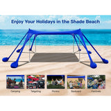 VECUKTY Lightweight 10' x 10' Beach Tent, Blue