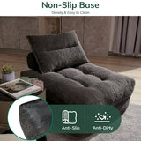 BEHOST 86" 4 Pack Large Futon Sofa Bed for Adults, 3-in-1 Convertible Folding Chair Bed Sleeper Chair, 2*Dark Gray & 2*Beige