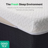 Behost 10 Inch Queen Mattress in a Box for Sleep, CertiPUR-USMemory Foam & Pocket Spings Medium Firm Hybrid Bed Mattress