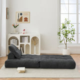 BEHOST 86" Large Adults Convertible Sofa Bed Couch with Anti-slip Bottom, Dark Gray