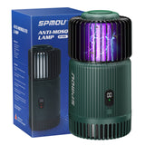 Bug Zapper Indoor, Spmou Mosquito Trap for Gnat Fruit Flies with UV Light, Rechargeable Mosquito Killer Lamp Built-in Mosquito Attractant, Silent Fan and Sticky Glue Boards