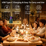 Bug Zapper Indoor, Spmou Mosquito Trap for Gnat Fruit Flies with UV Light, Rechargeable Mosquito Killer Lamp Built-in Mosquito Attractant, Silent Fan and Sticky Glue Boards