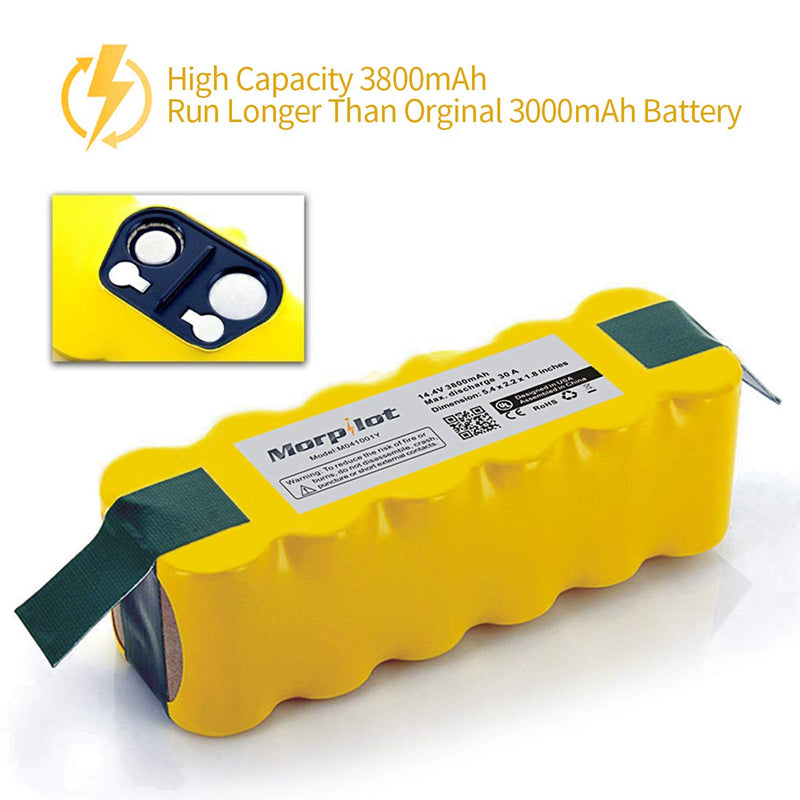 3800mAh iRobot Roomba Battery Ni-MH Vacuum Battery