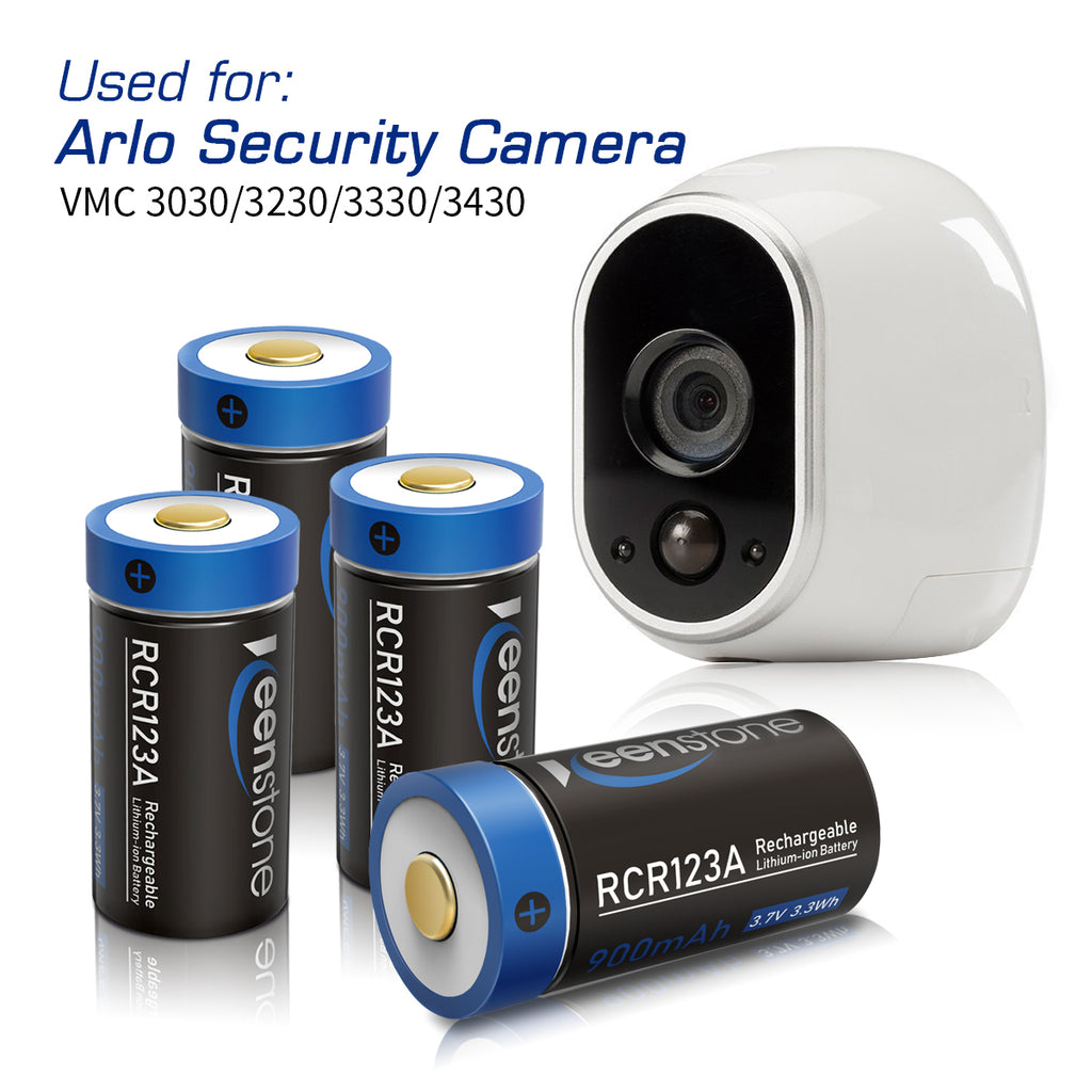 8Pcs 700mAh RCR123A Rechargeable Arlo Batteries