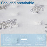 Behost 10" King Innerspring Mattress in a  Box, Memory Foam and Individual Pocket Spring Medium Firm Mattress,Pressure Relief and Supportive