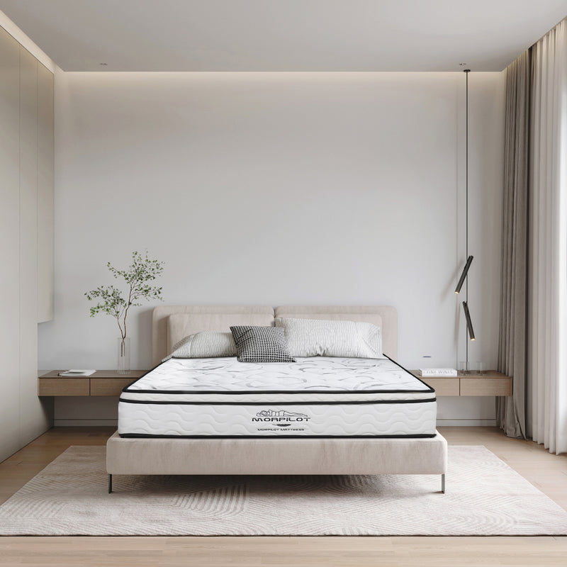 Morpilot 10" 3Hybrid Mattress,CertiPUR-US Certified Memory Foam Pocket Spring Mattress, Twin Mattress in a Box