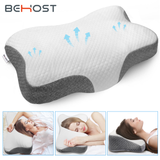 Behost Cervical Memory Foam Pillow, Contour Pillows for Neck and Shoulder Pain, Ergonomic Orthopedic Sleeping Neck Contoured Support Pillow for Side Sleepers, Back and Stomach Sleepers