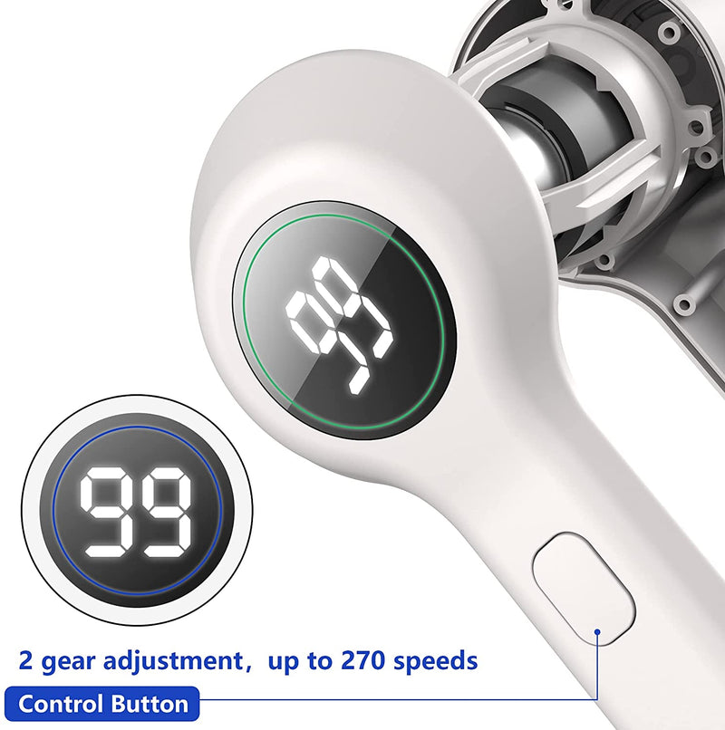 Keestone Electric Cordless Power Brush Floor Spin Scrubber，LED Monitor Handheld Portable Scrubber Kit with 4 Replaceable Electric Cleaning Brush Heads for Tub, Tile, Floor, Bathroom Wall.